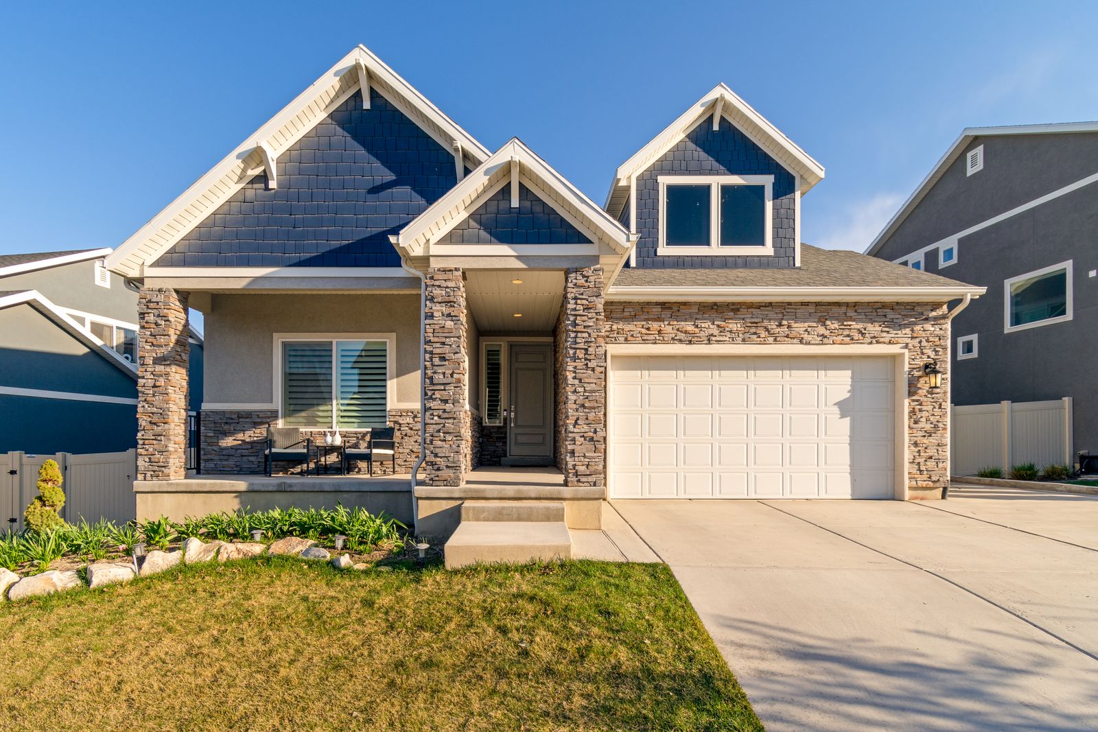 A single-family home of the kind found across Grove and the surrounding Delaware County towns.